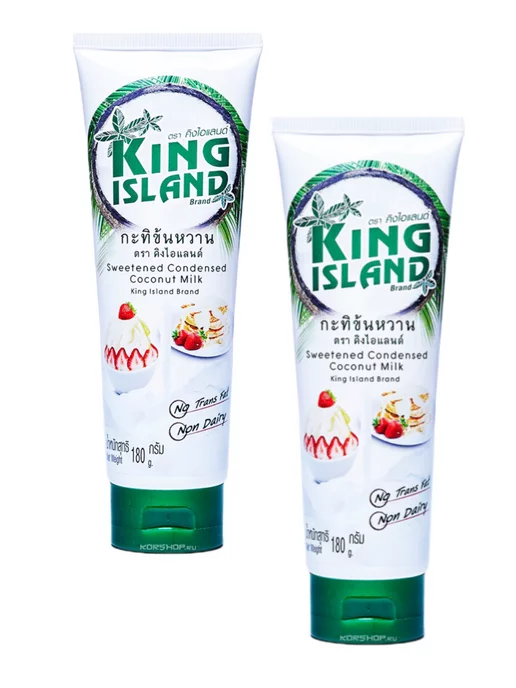 Основы Здоровья Кокосовая сгущенка "King Island" 3 шт х 180 г, 2 шт, 180 г