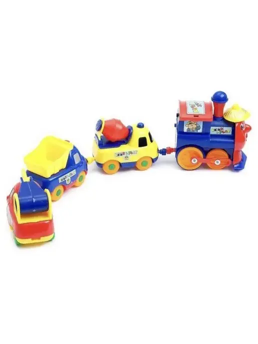 Toys Storee паровозик на батарейка, желтый