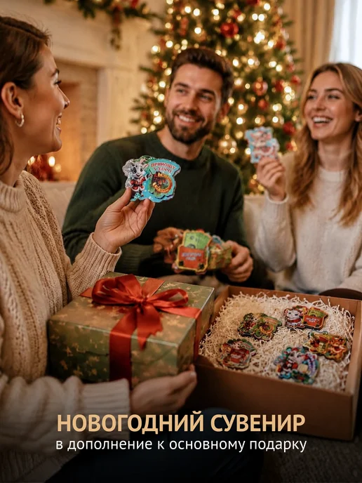 УФС Магниты новогодние 2027 символ года Коза подарок Новый год, 10 шт, фото 7