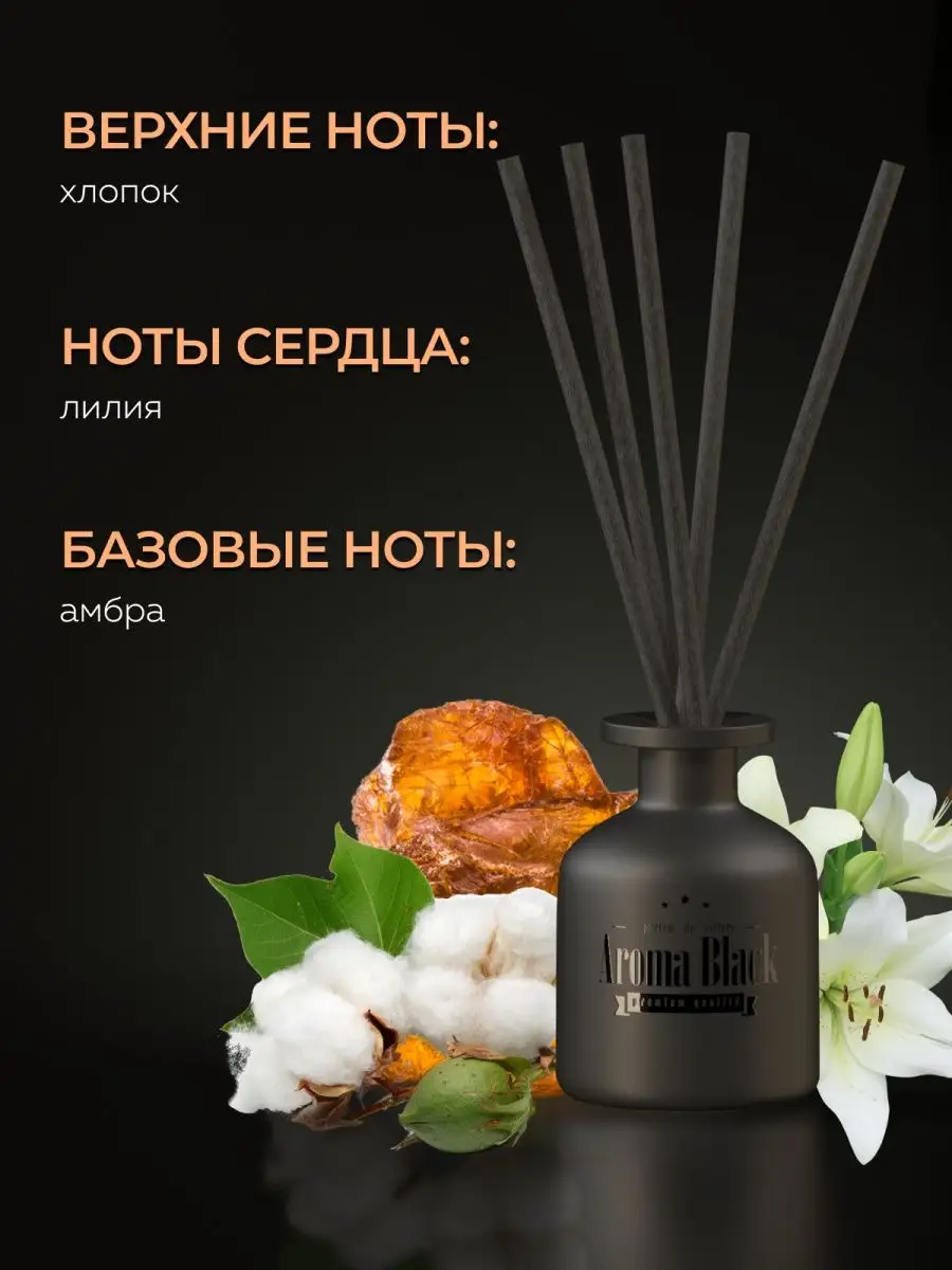 Ароматизатор для дома с палочками диффузор парфюм №1 Aroma-Black 105271495  купить за 798 ₽ в интернет-магазине Wildberries