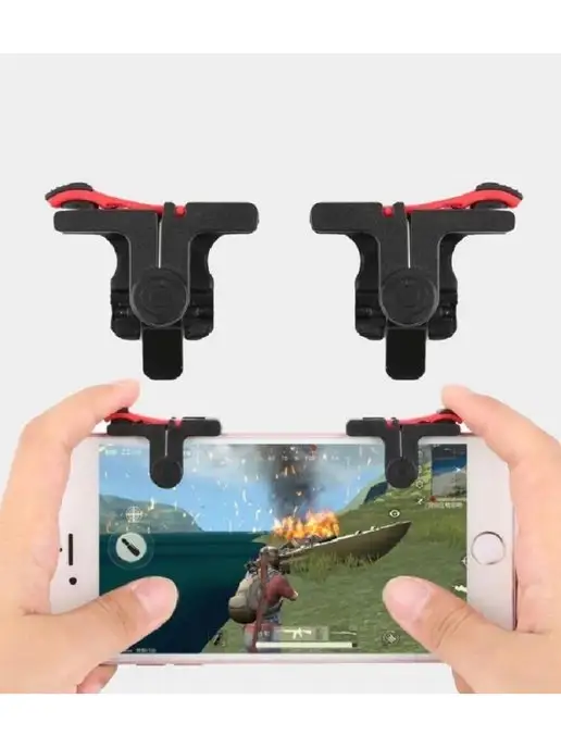 Триггер для смартфона/ Джойстик/ Геймпад/Pubg Триггеры Pubg mobile Джойстик Gamepad, черный, фото 2