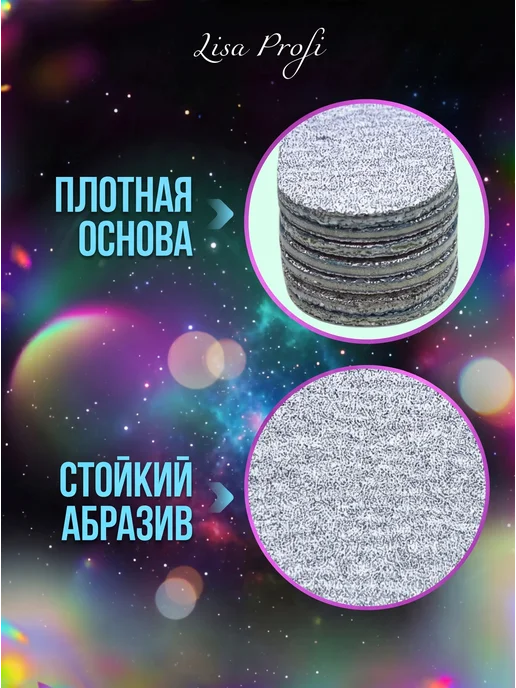 Lisa Profi Professional Пилки для ногтей для маникюра 180-240, серый, фото 2