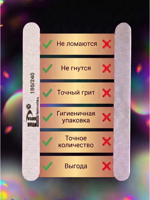Lisa Profi Professional Пилки для ногтей для маникюра 180-240, серый, фото 6