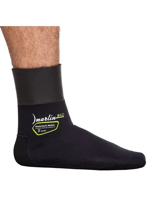 Marlin Носки неопреновые WATERLOCK NYLON ECO 7 мм, черный, фото 7