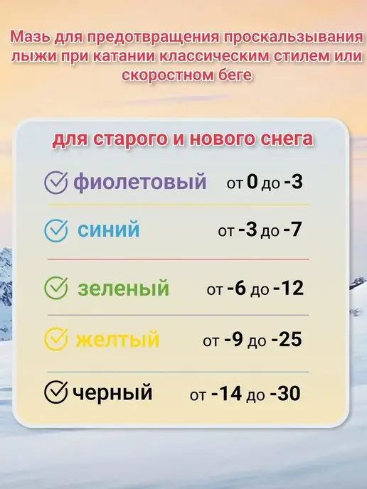 SolarSport Лыжные мази держания для беговых, горных лыж, сноуборда,3 шт, 5 шт, фото 2