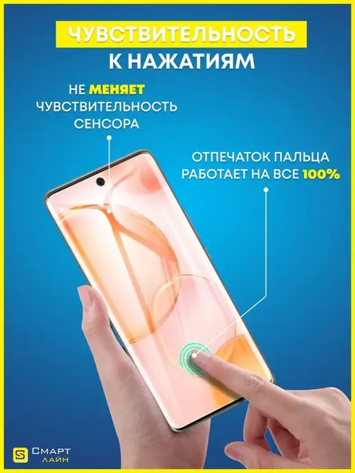 SMART LINE Гидрогелевая пленка на iPhone 7+ 8+ без рамки, вариант, фото 3