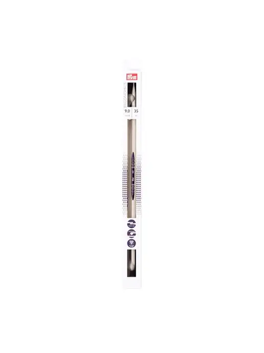 Prym Спицы прямые 35см, 9мм, белый