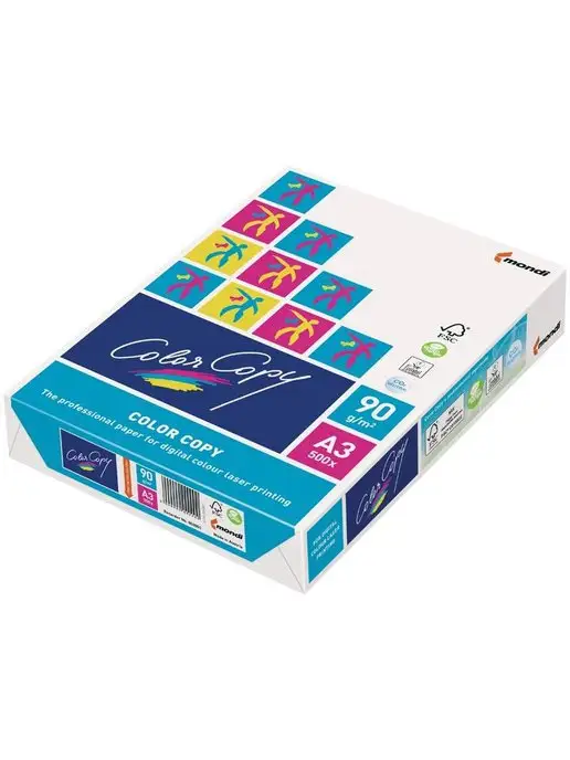Бумага Mondi Color Copy A3, 90 г/м², 500 листов, фото 3