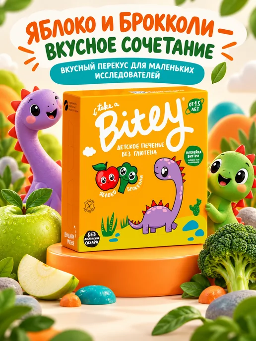 Путь к себе Детское печенье без глютена "Bitey", 4 шт х 125 г, 125 г, фото 3