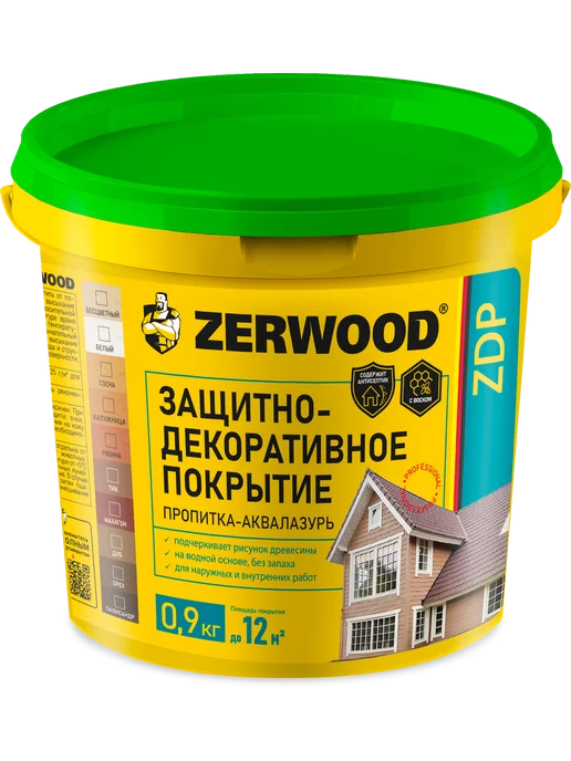 Zerwood Пропитка для дерева для наружных работ махагон 2,5 кг, 900 г, фото 8