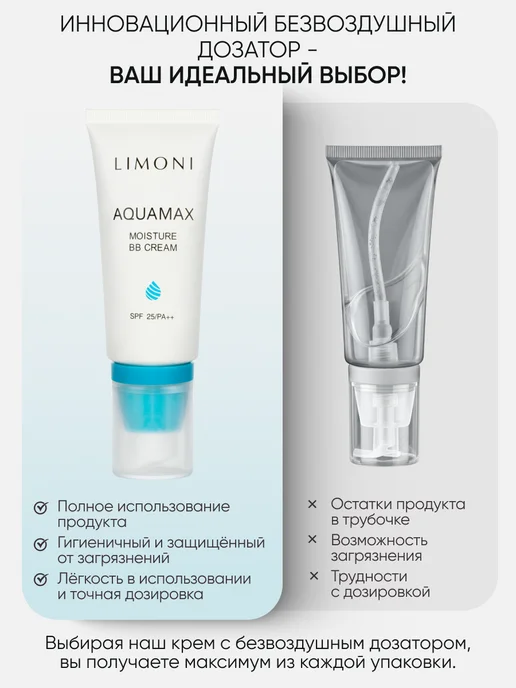 Limoni ББ крем тональный для лица увлажняющий, тон 02, 50 мл, 50 мл, фото 3