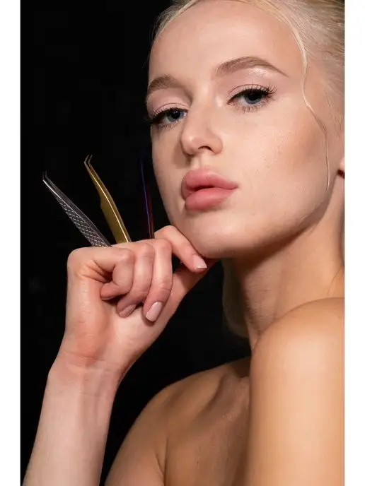 Extreme Look Пинцет для наращивания ресниц Diamond Art Экстрим Лук, вариант, фото 7