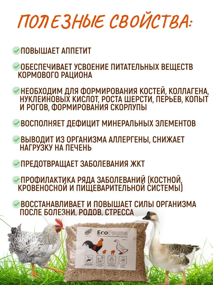 Витамины для кур-несушек для повышения яйценоскости EcoFauna Natur Agro  105844257 купить за 295 ₽ в интернет-магазине Wildberries