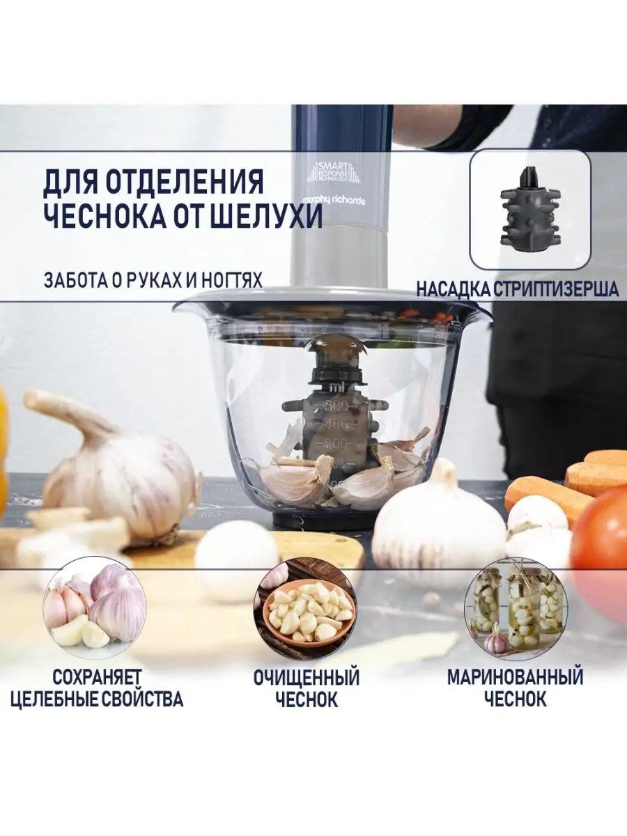 Блендер погружной с повышенным сроком службы 4в1 Morphy Richards 106059900  купить за 6 464 ₽ в интернет-магазине Wildberries