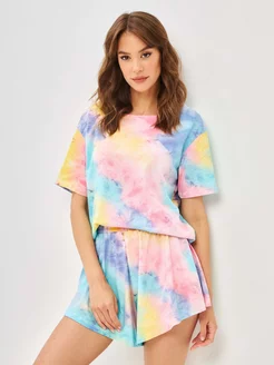 Пижама с шортами хлопковая Nila 106071012 купить за 829 ₽ в интернет-магазине Wildberries