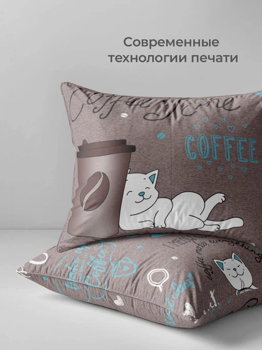Свит Наволочка 70-50 2 шт бязь хлопок Котики, 2 шт, фото 3