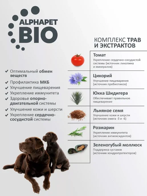 Сухой корм AlphaPet Рубец для собак, крупные, щенки, говядина, 12 кг, фото 8
